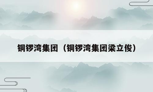 铜锣湾集团（铜锣湾集团梁立俊）