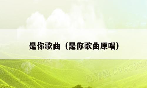 是你歌曲（是你歌曲原唱）