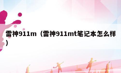 雷神911m（雷神911mt笔记本怎么样）