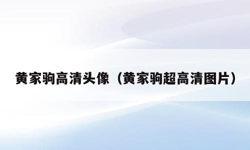 黄家驹高清头像（黄家驹超高清图片）