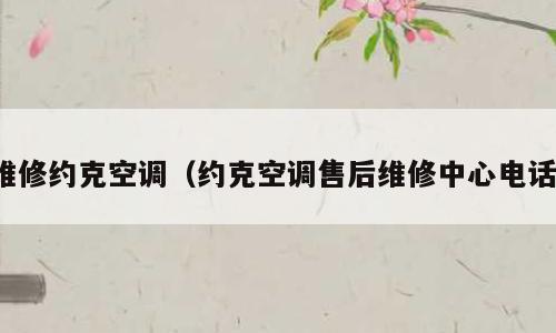 维修约克空调（约克空调售后维修中心电话）