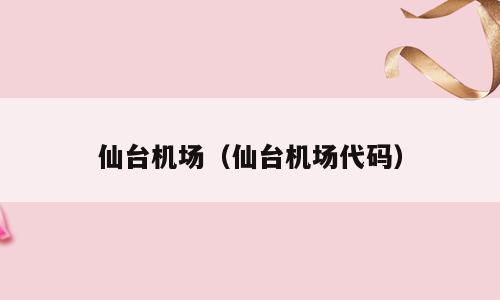 仙台机场（仙台机场代码）