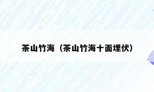 茶山竹海（茶山竹海十面埋伏）