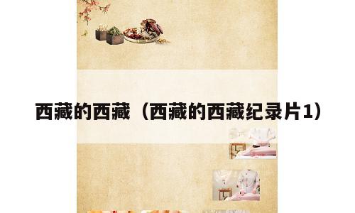 西藏的西藏（西藏的西藏纪录片1）