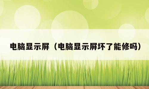 电脑显示屏（电脑显示屏坏了能修吗）