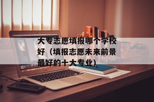 大专志愿填报哪个学校好（填报志愿未来前景最好的十大专业)